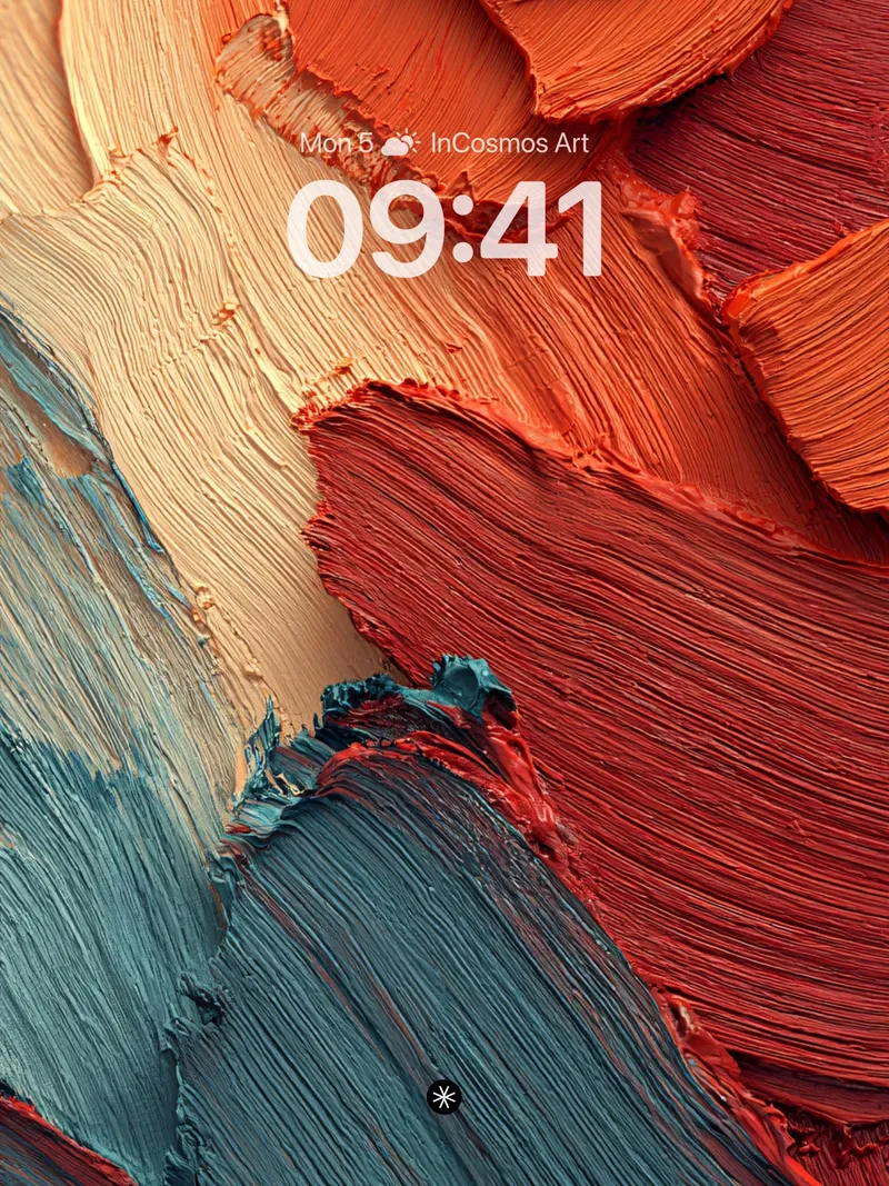 Warmth in Layered Strokes Wallpaper with Textured Depth