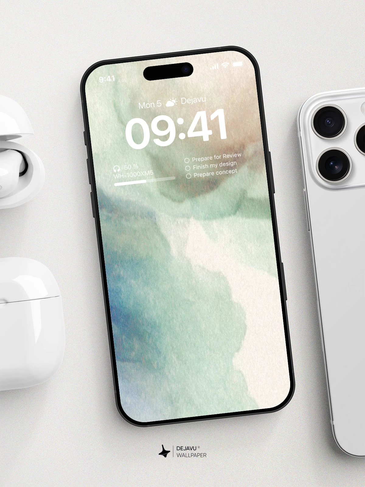 Watercolor Wash 8K Wallpaper for iPhone and Android