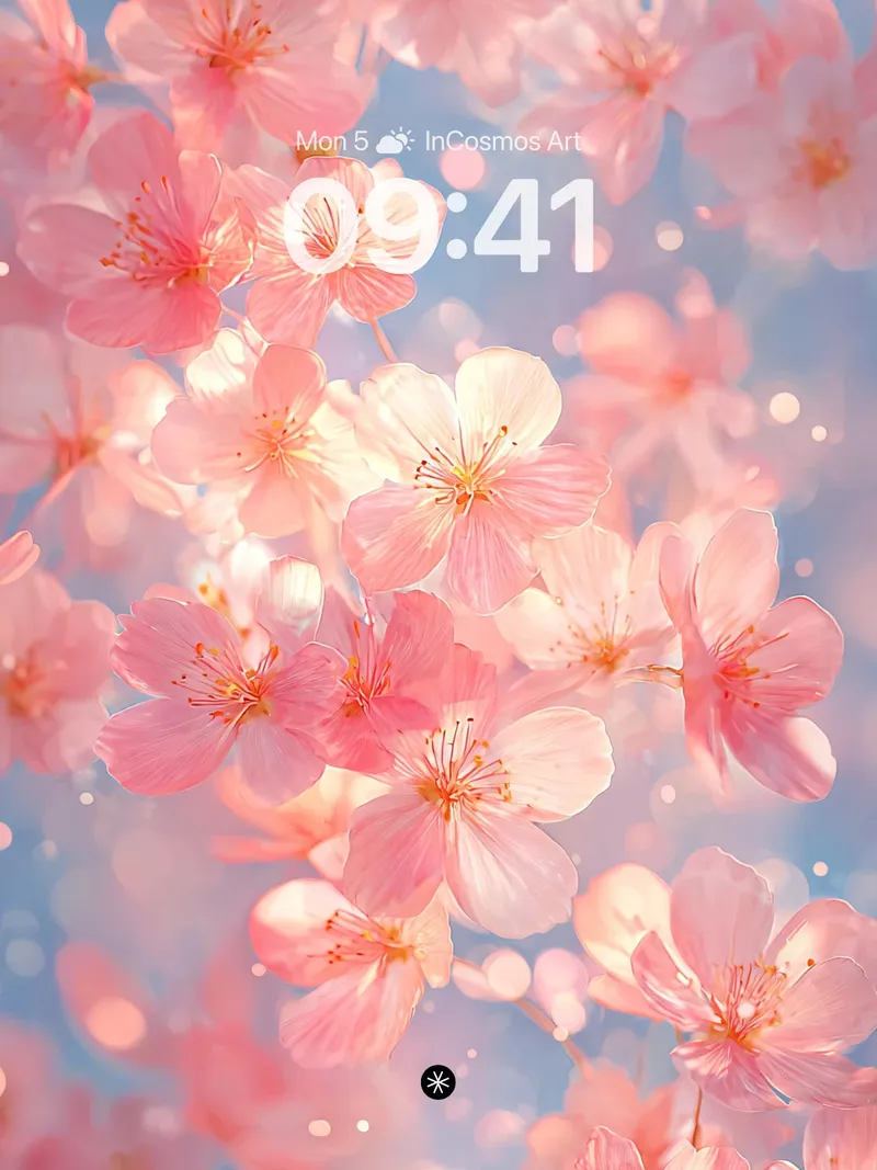 Ethereal Petal Drift Wallpaper in Soft Haze