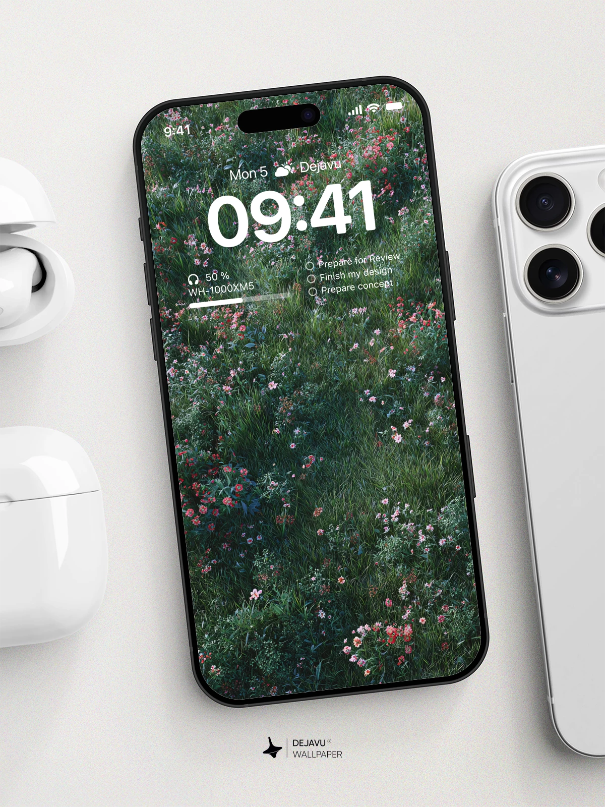 Wildflower Meadow Wallpaper 8K for iPhone & Android