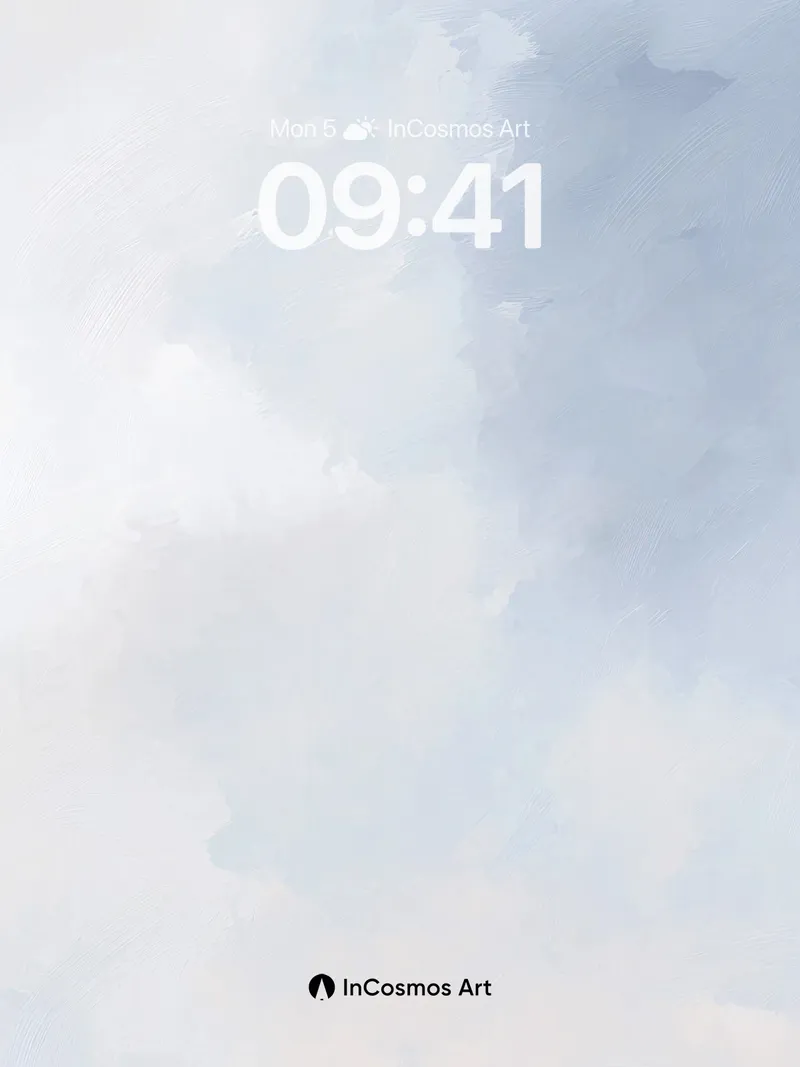 Serene Sky Gradient Wallpaper with Soft Haze