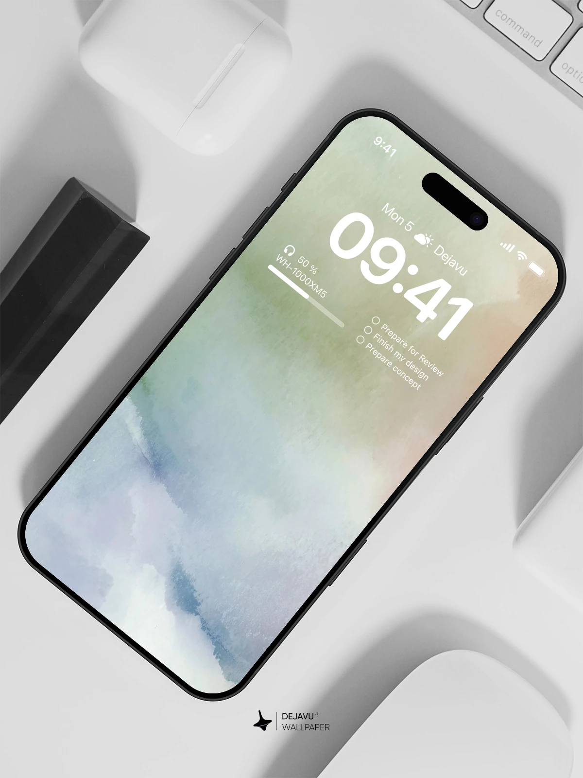 Watercolor Wash 8K Wallpaper for iPhone & Android