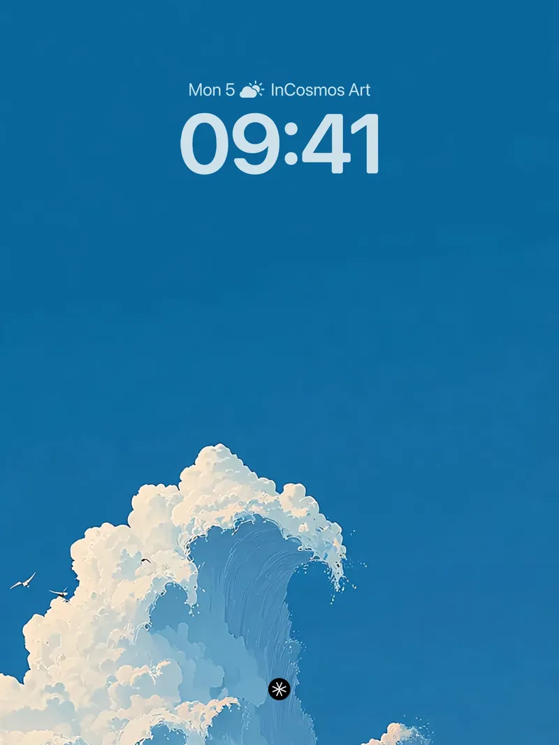 Serene Skywave Dream Wallpaper - Ethereal Horizon