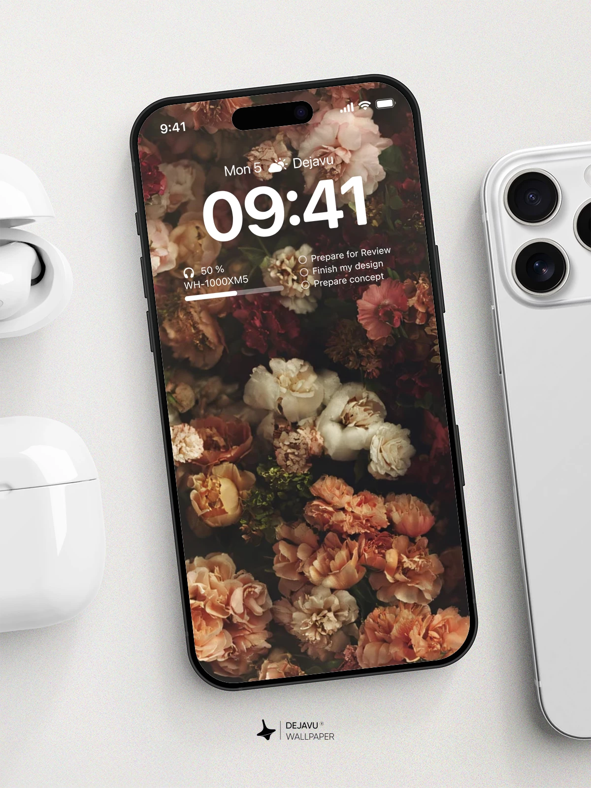 Vintage Dried Flower Garden Wallpaper 8K