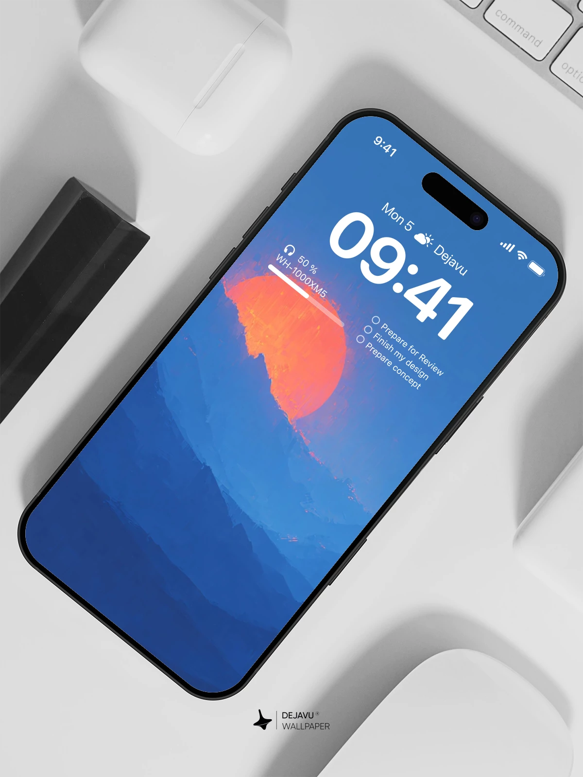 Mountain Sunset 8K Wallpaper for iPhone & Android
