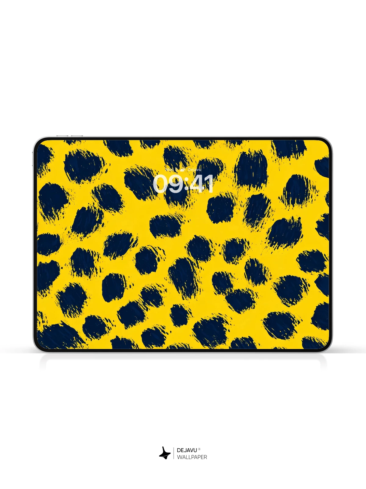 Yellow and Black Leopard Print Wallpaper 8K