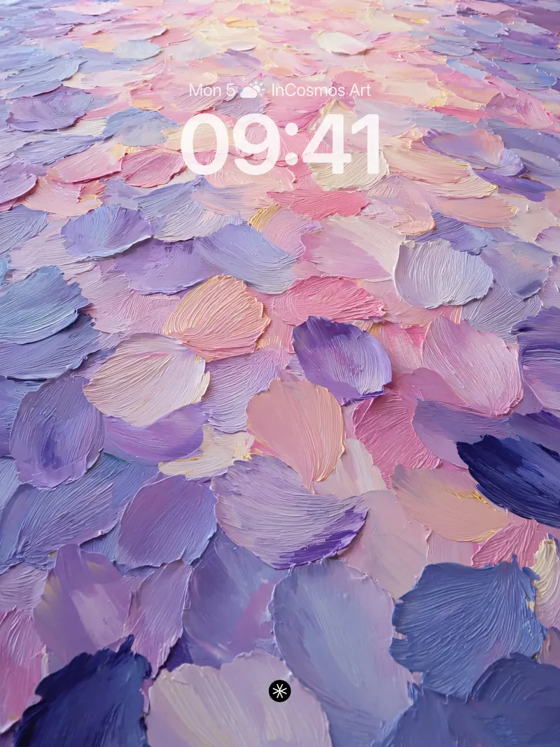 Soft Petal Gradient Wallpaper with Painted Depth