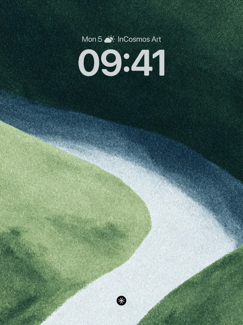 Serene Pathway Wallpaper in Verdant Haze