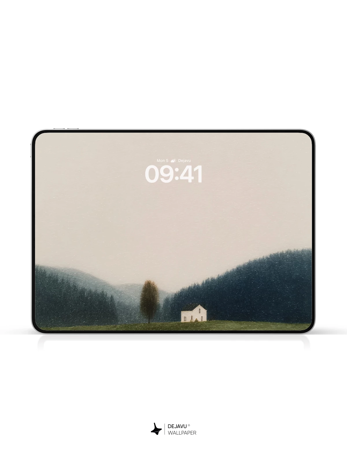 Misty Lake Reflection Wallpaper 8K for iPhone & Android