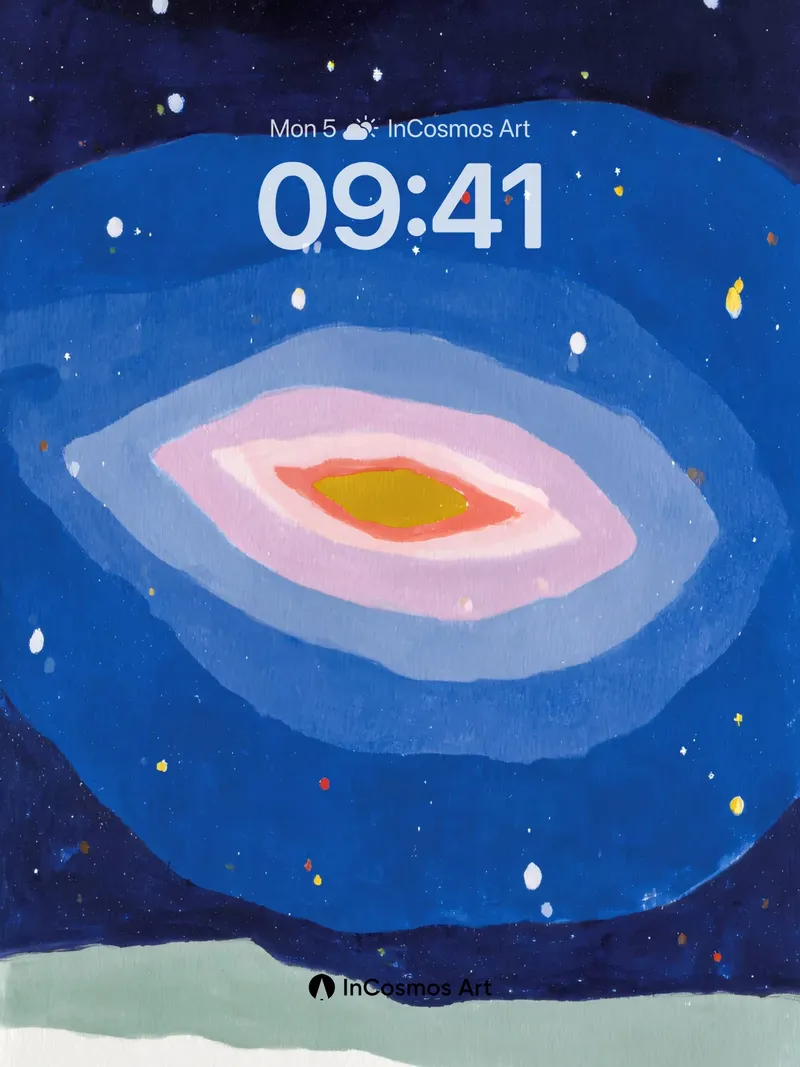 Deep Space Eye Wallpaper with Starry Haze