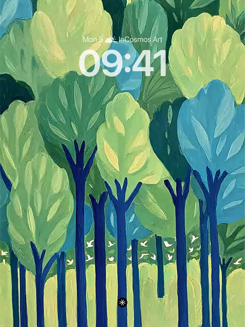 Mystic Forest Canopy Artistic Wallpaper