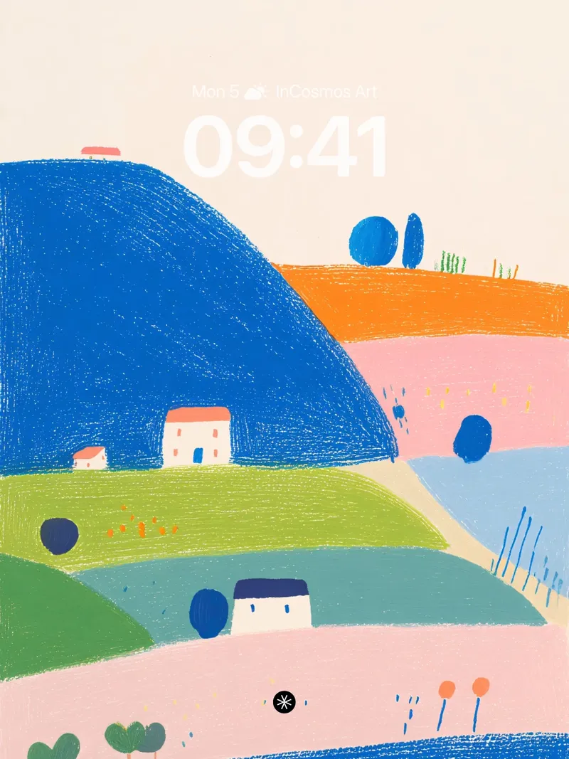 Pastel Hills Dreamy Wallpaper