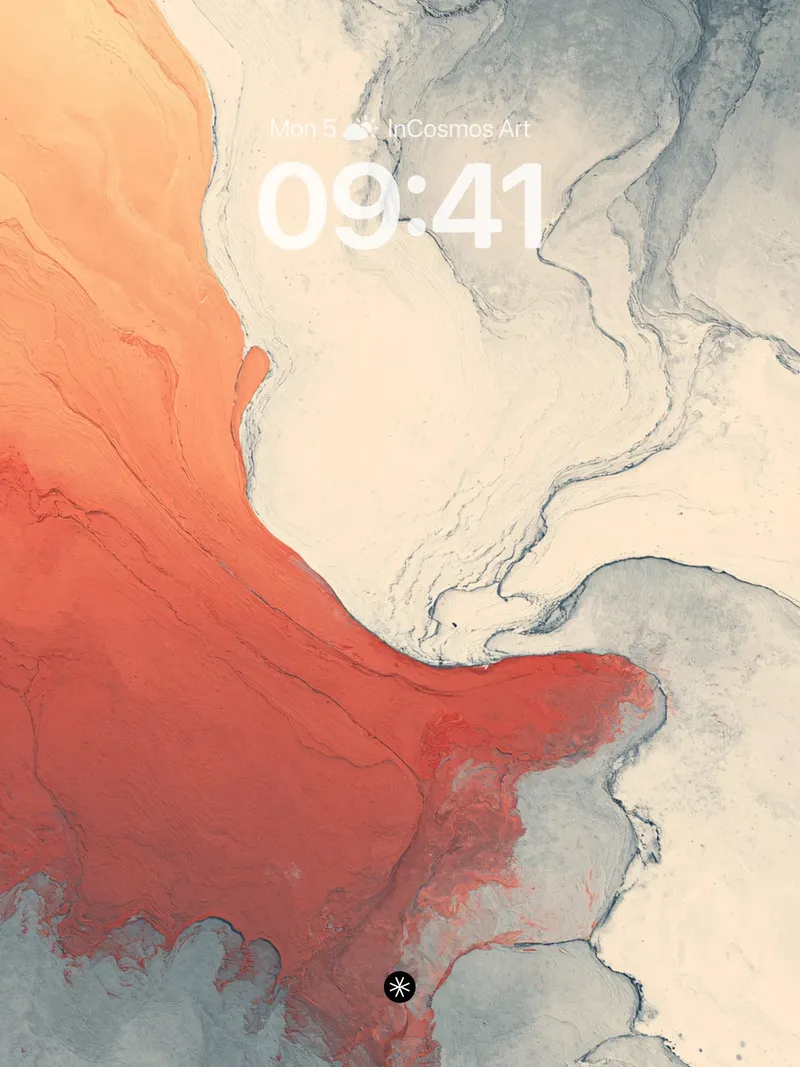 Serene Fluid Flow Wallpaper with Gradient Haze