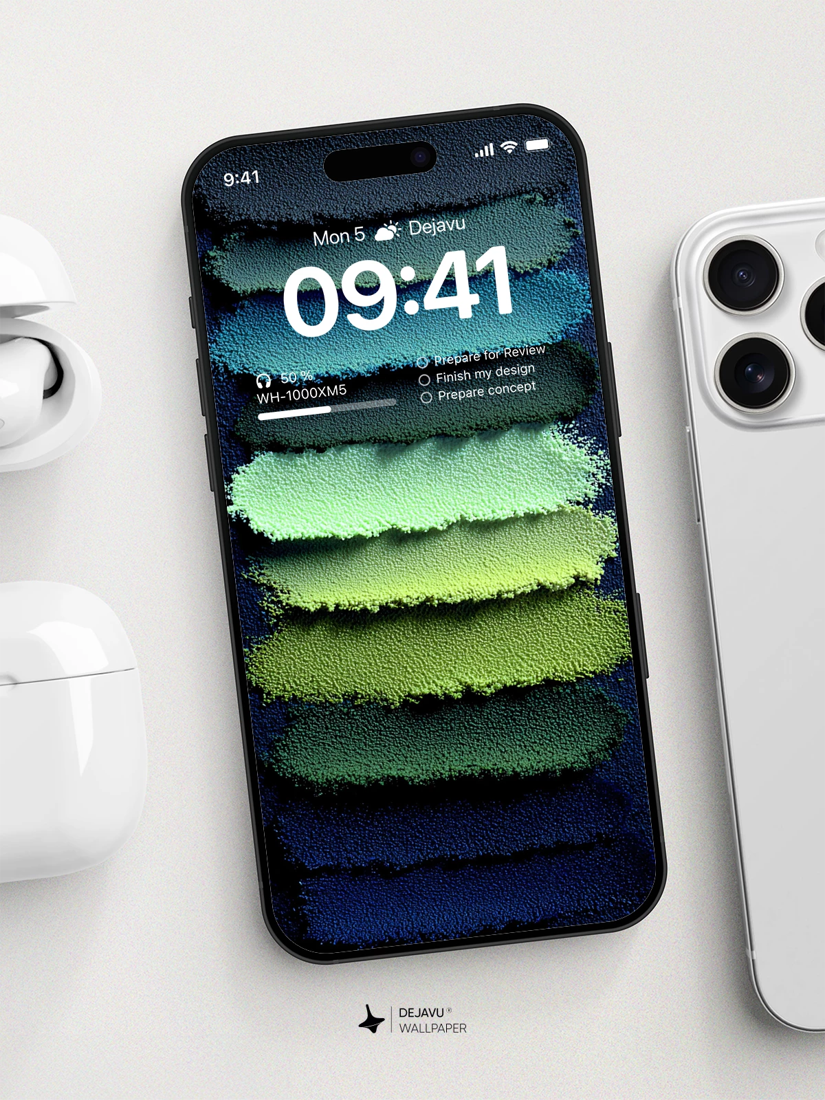 Textured Pigment Stripes wallpaper 8K