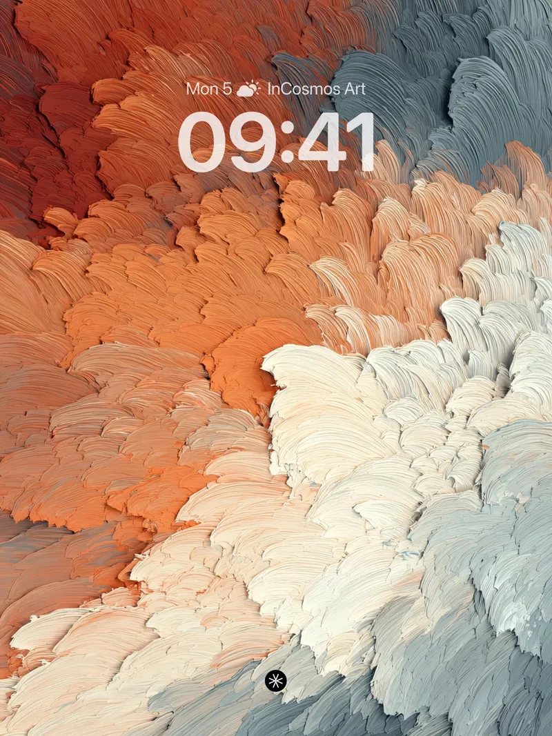 Serene Gradient Waves Wallpaper in Brushed Harmony