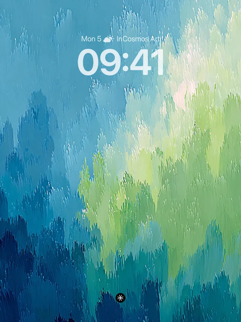 Ethereal Gradient Forest Wallpaper
