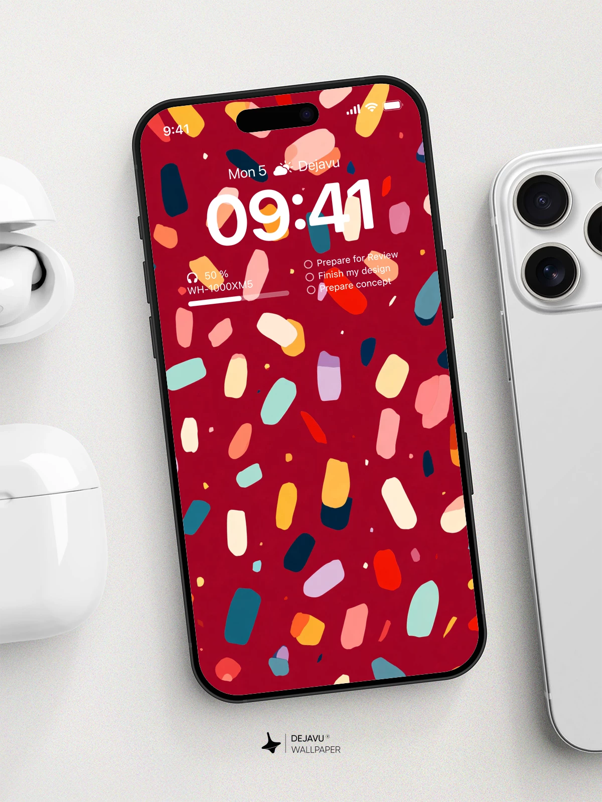 Terrazzo Confetti Wallpaper 8K