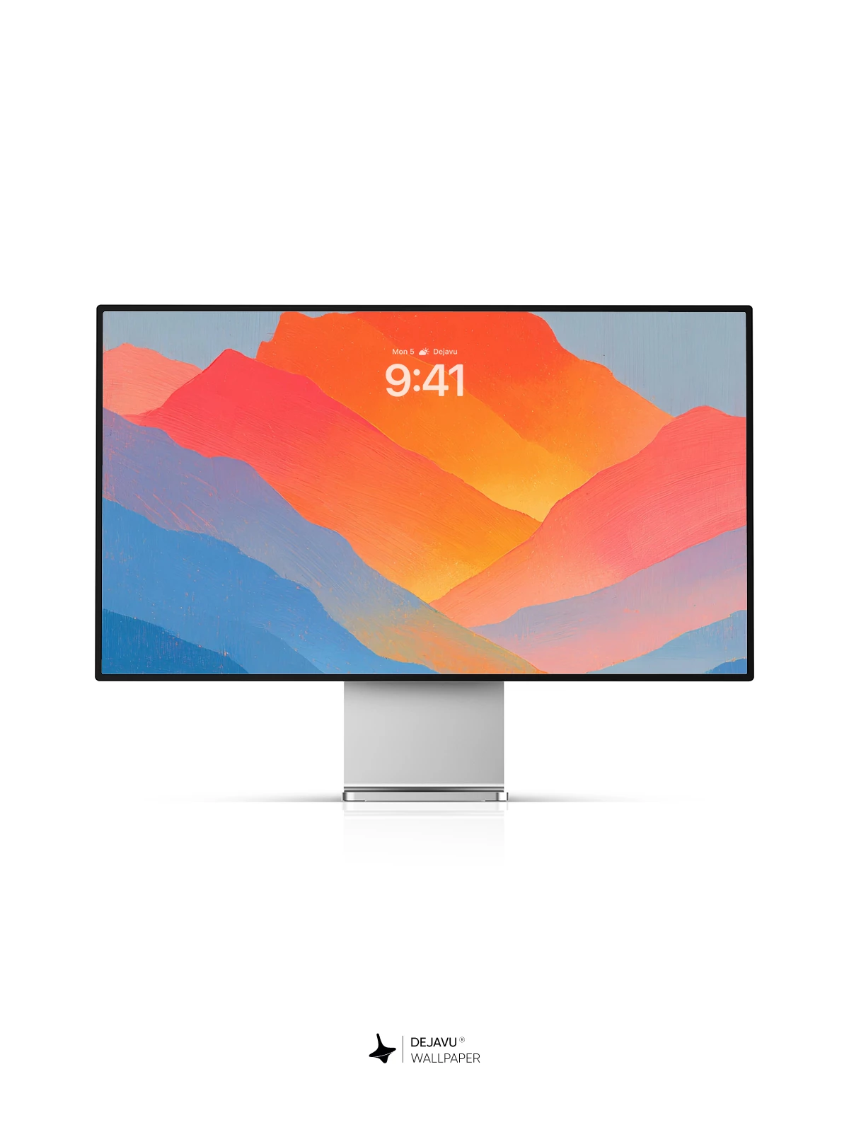 Gradient Mountain Silhouettes 8K Wallpaper for iPhone & Android