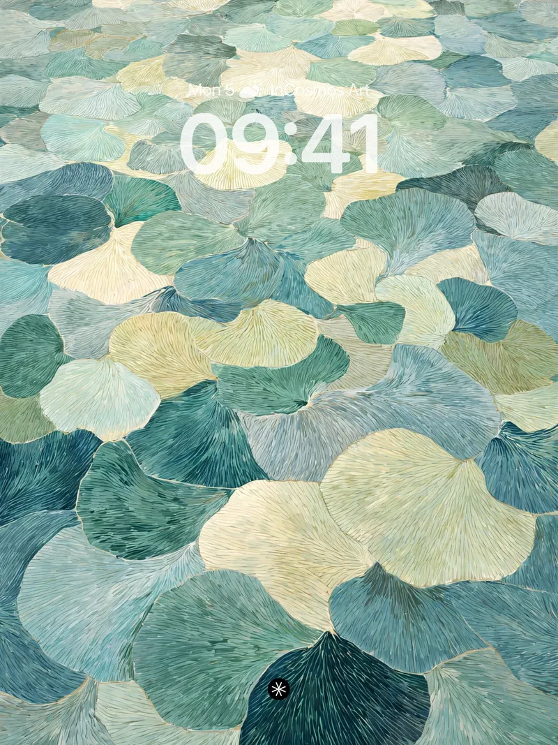 Serene Lotus Pond Wallpaper in Soft Hues