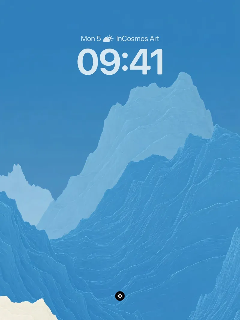 Serene Gradient Mountain Wallpaper