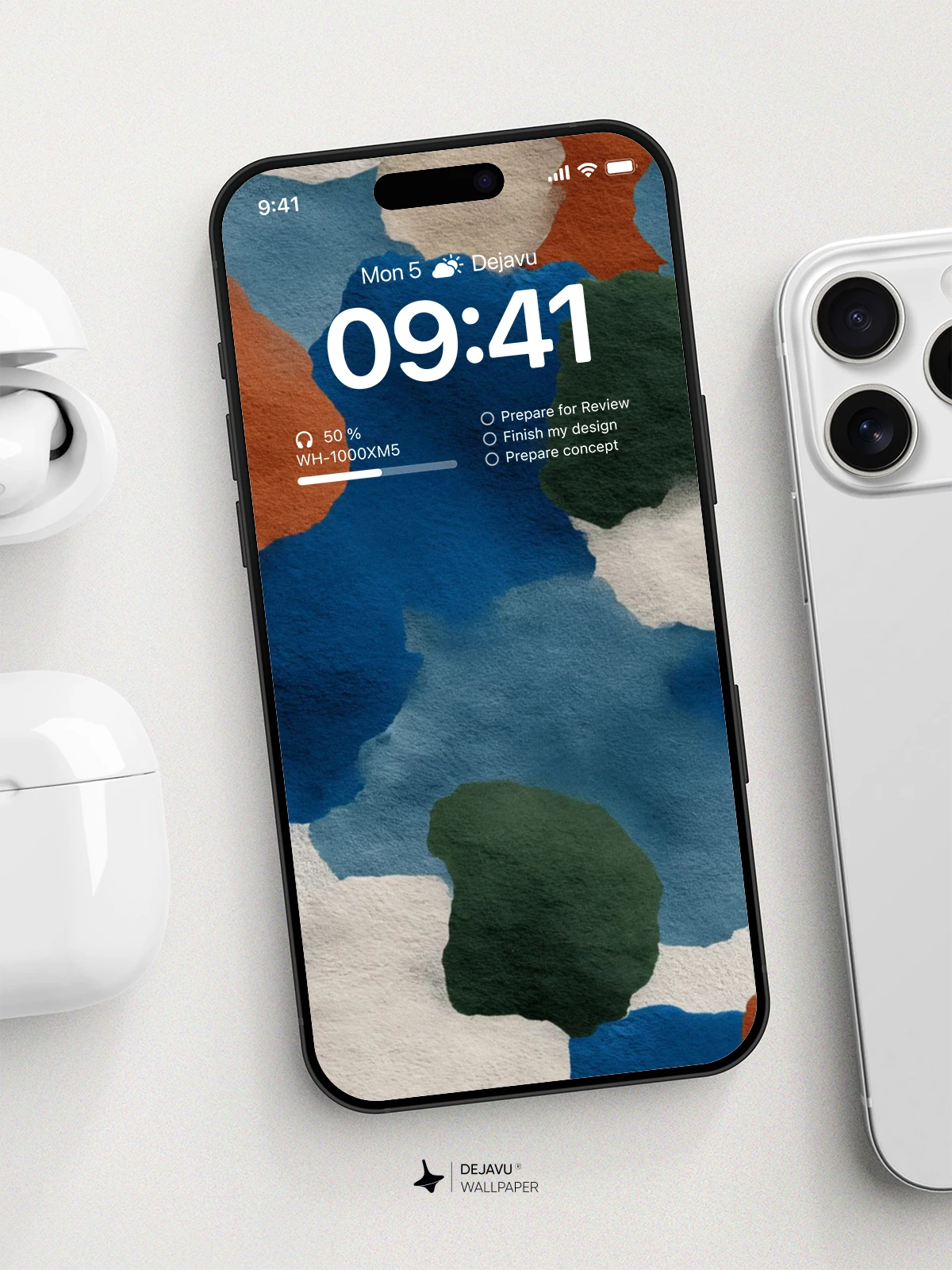 Watercolor Blobs Wallpaper 8K