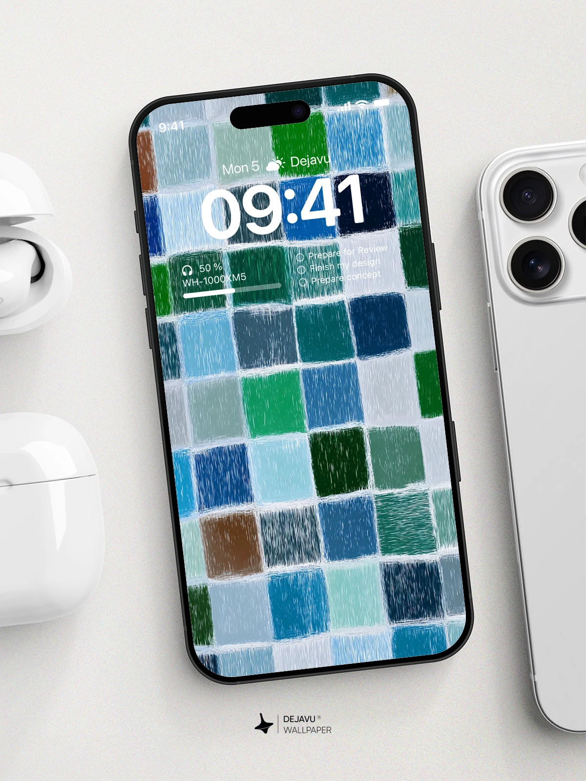 Woven Color Squares Wallpaper 8K