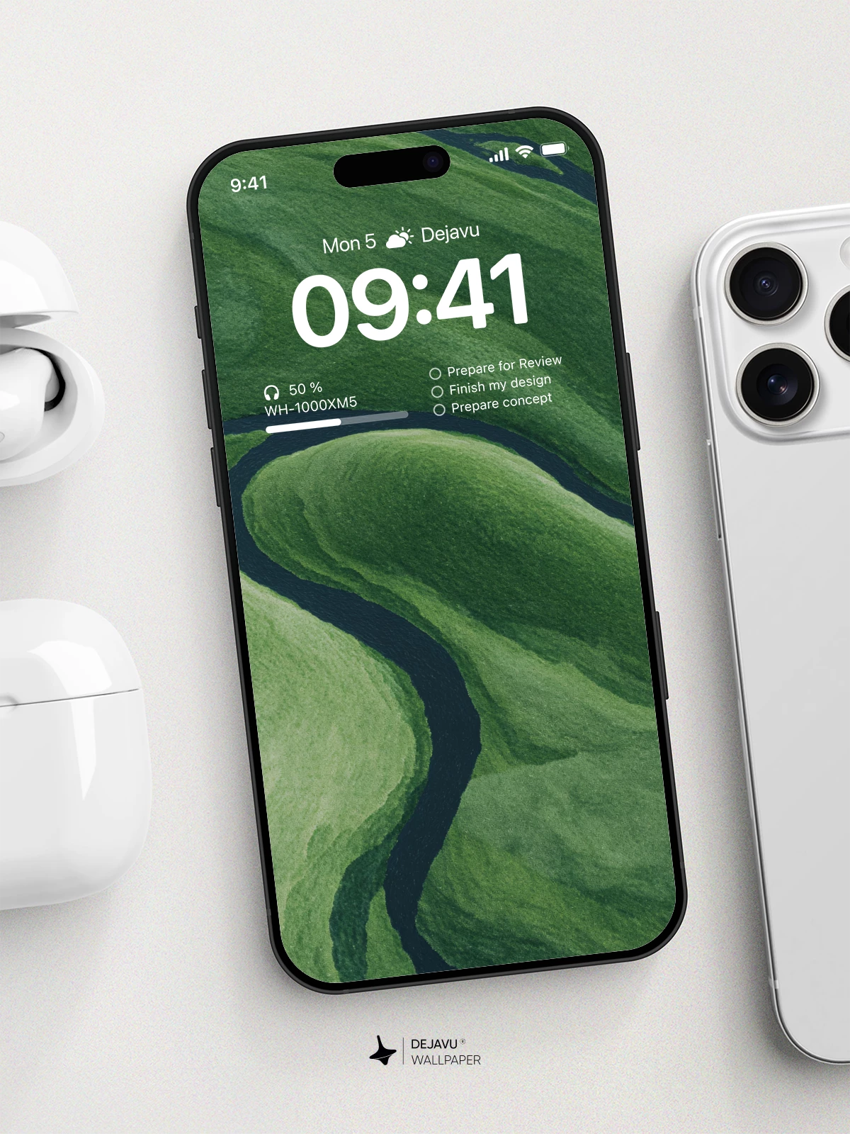 Winding River Valley 8K Wallpaper for Mobile Devices