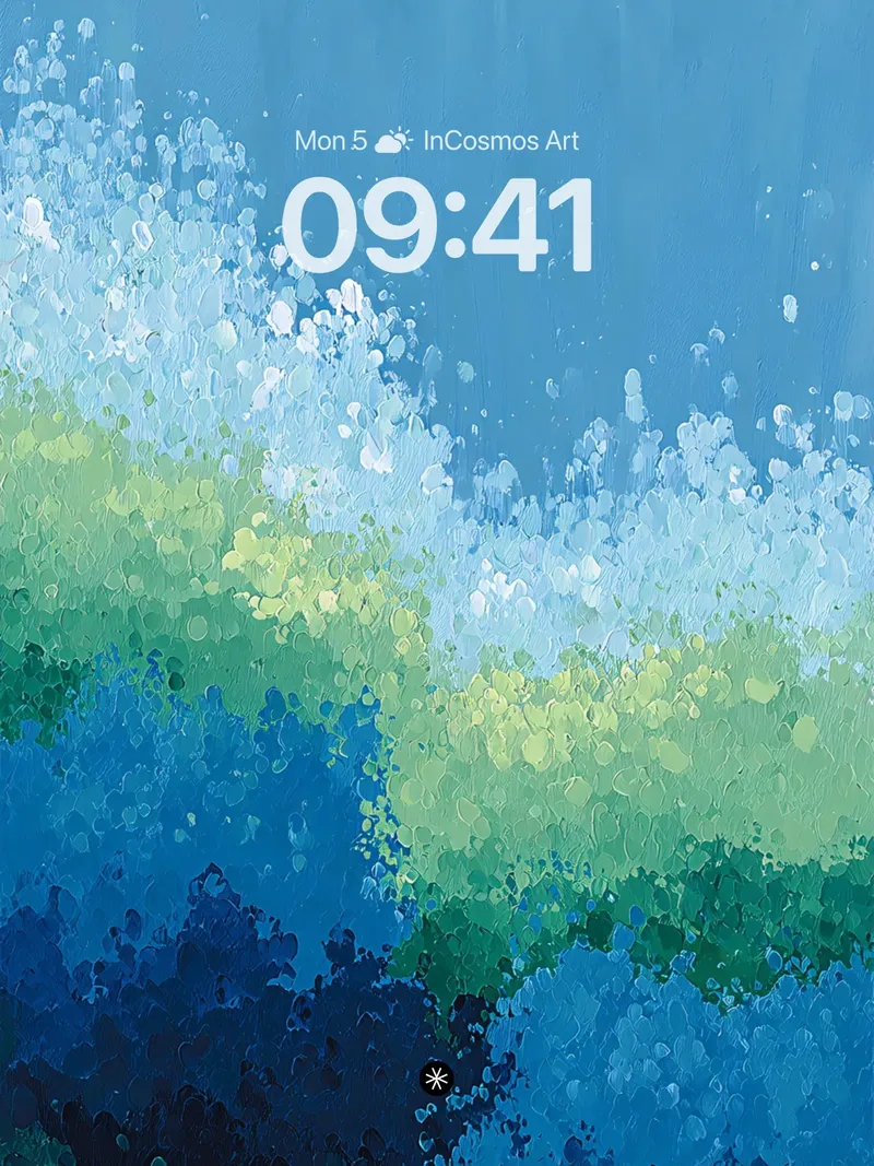 Oceanic Hues Gradient Flow Wallpaper