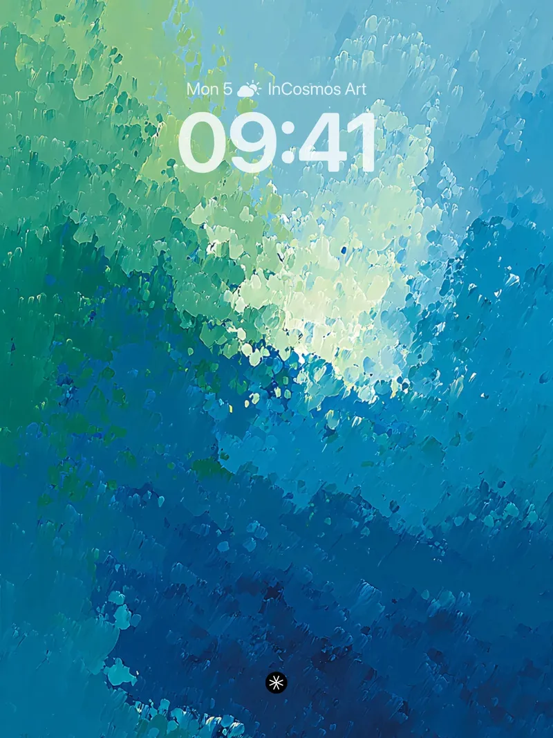 Serene Ocean Waves Gradient Wallpaper
