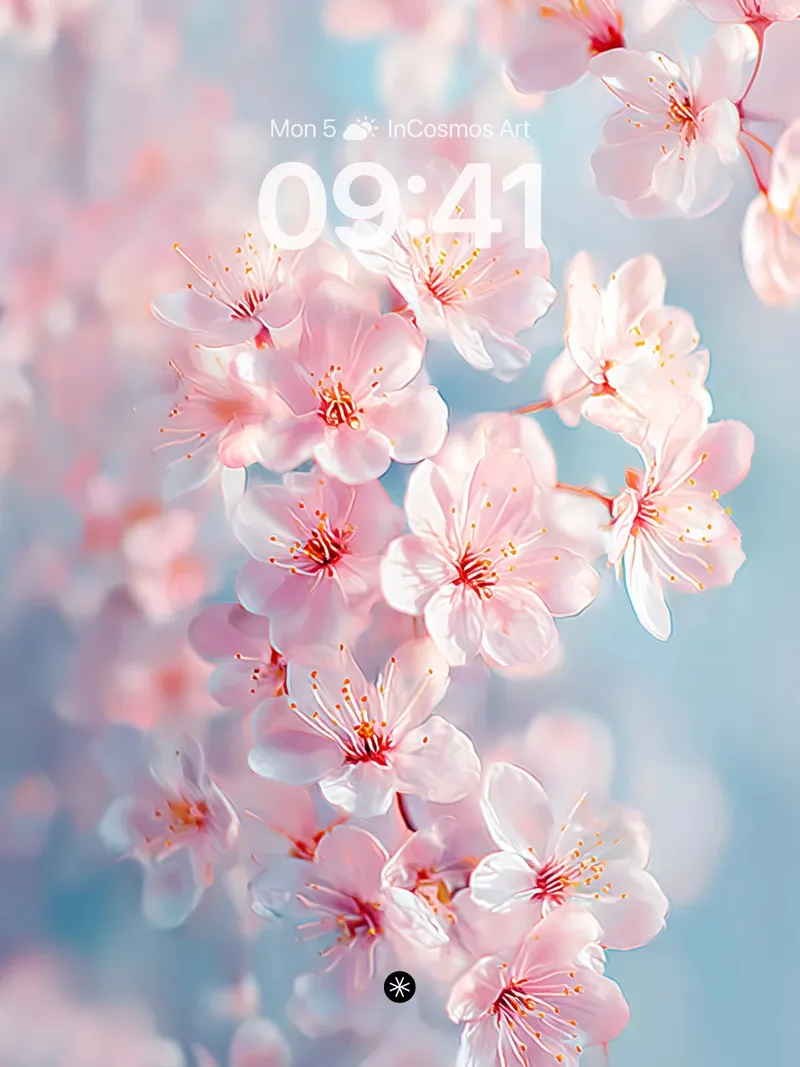 Serene Pink Petals Wallpaper in Soft Light