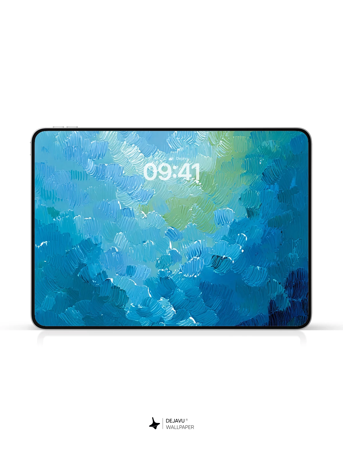 Cool Blue Paint Wallpaper 8K Aesthetic