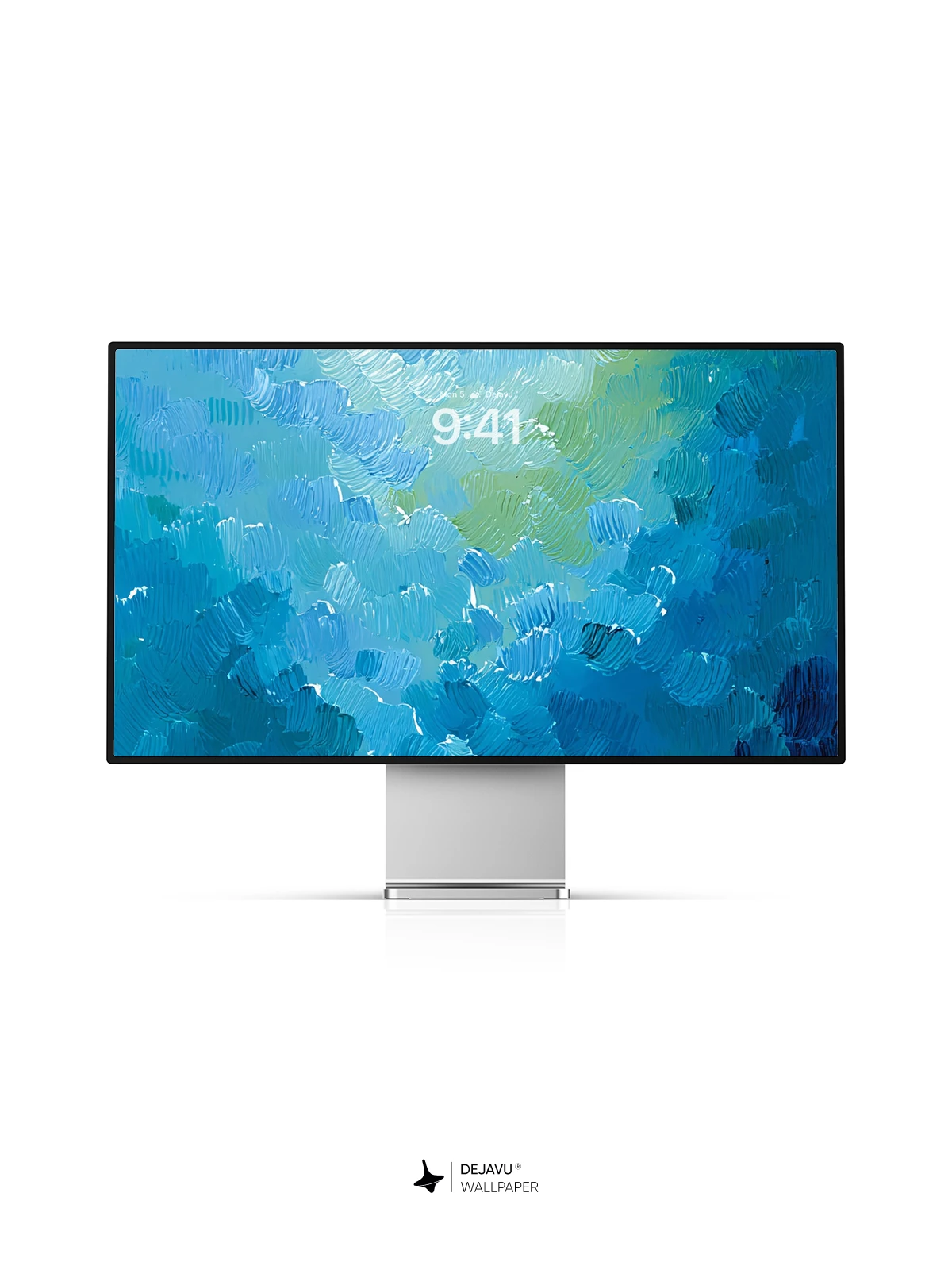 Cool Blue Paint Wallpaper 8K Aesthetic