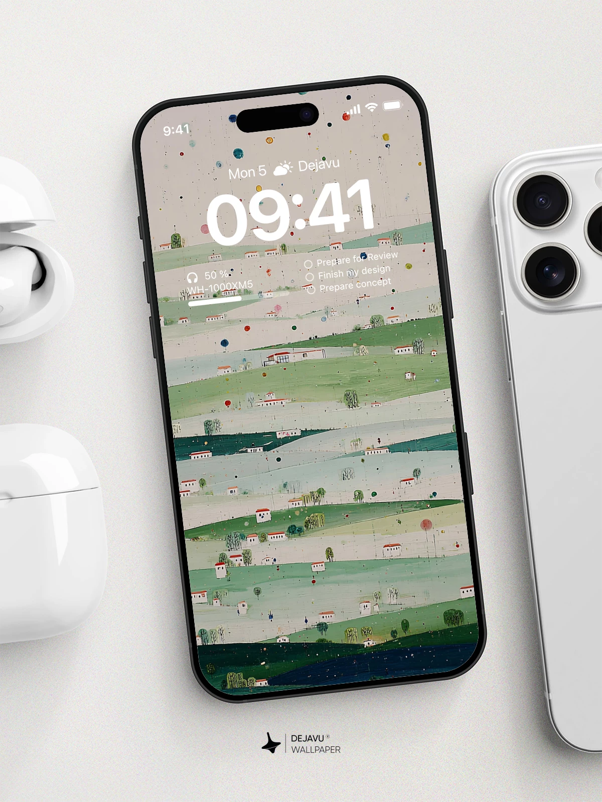Whimsical Village Dreams Wallpaper 8K