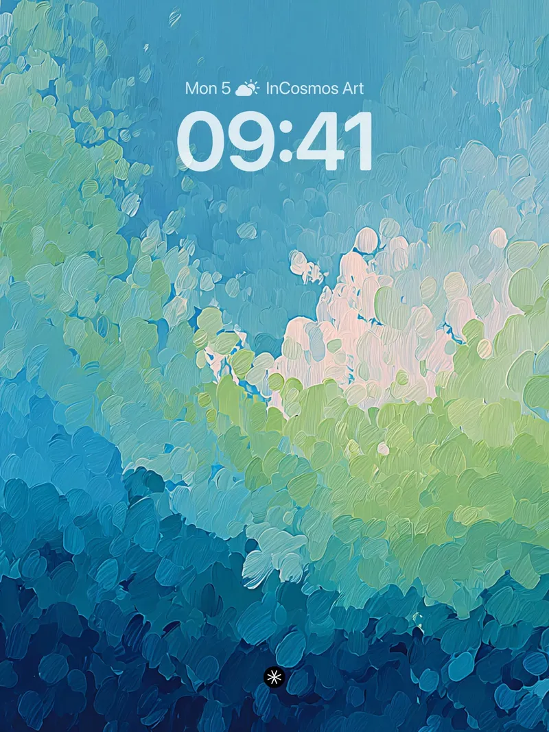 Serene Brushstroke Gradient Wallpaper