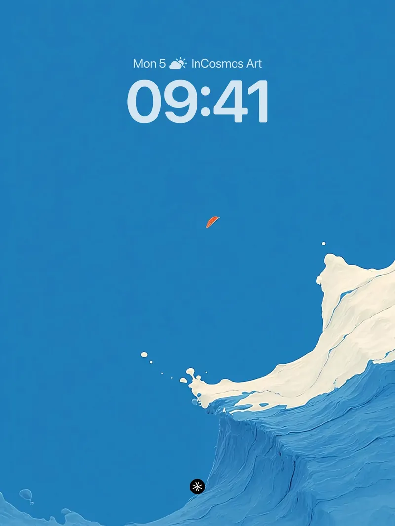 Serene Oceanic Flow Background