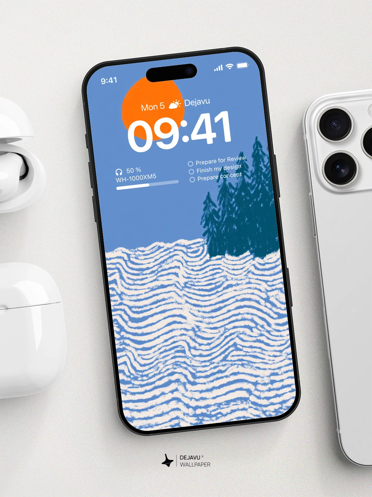 Wavy Snow Field Wallpaper 8K