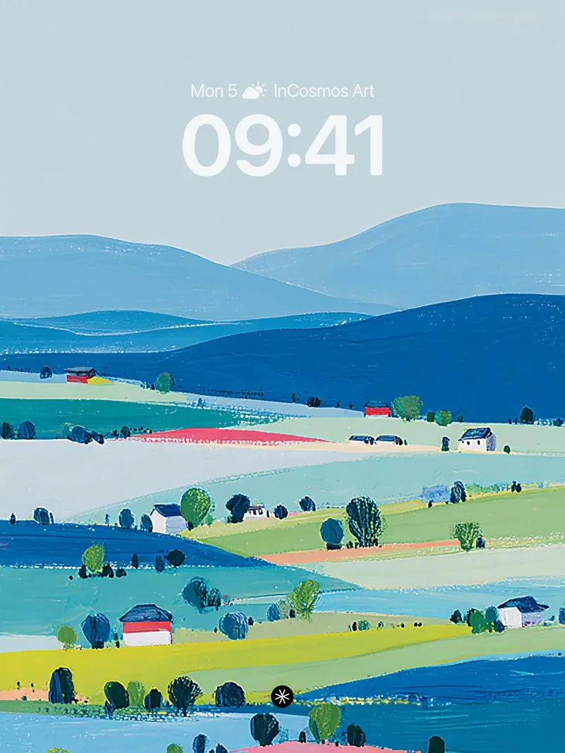 Pastel Hills Serenity Wallpaper Background