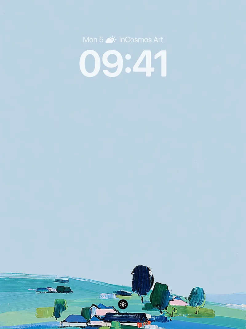 Serene Horizon Abstract Wallpaper