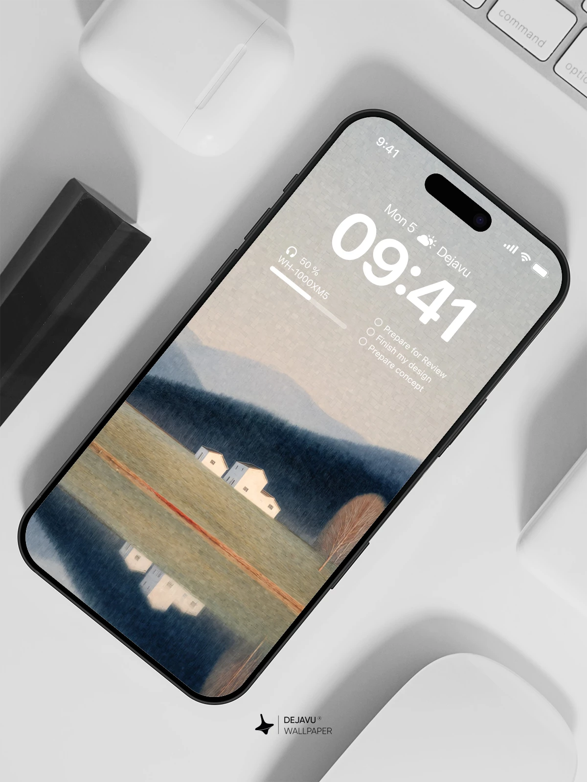 Serene Lakeside Retreat Wallpaper 8K for iPhone & Android