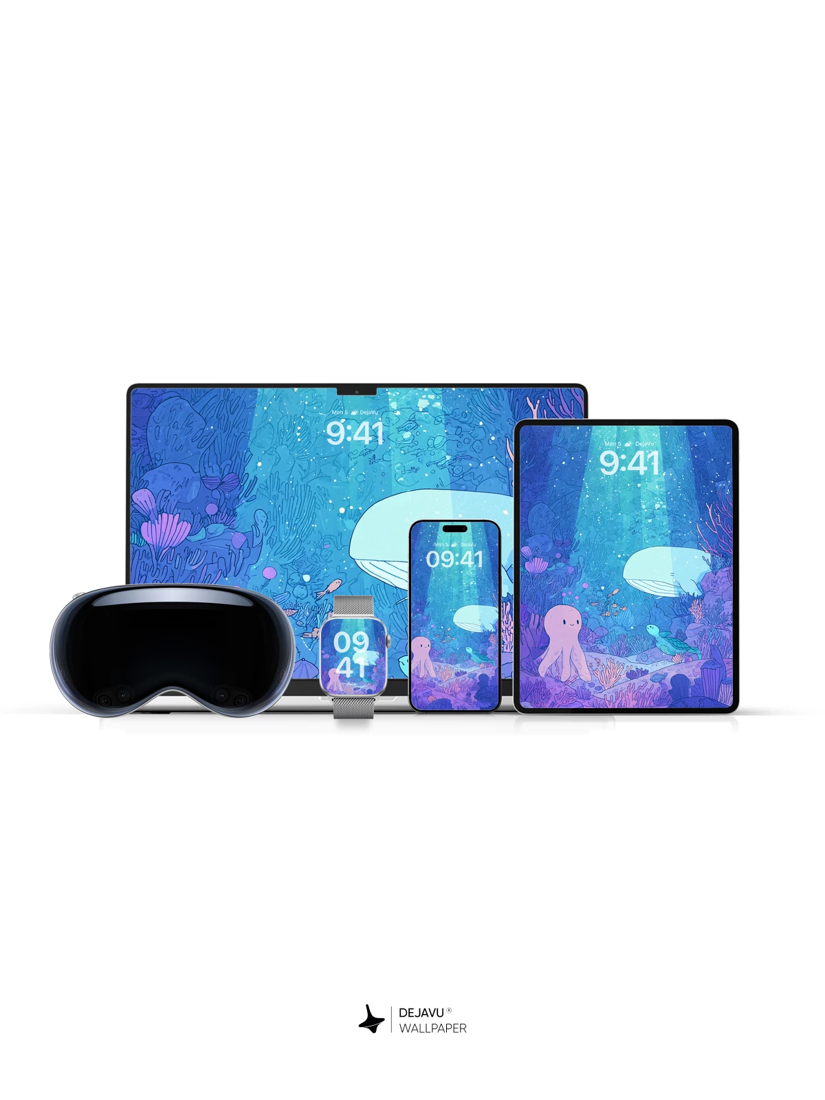 Whimsical Underwater 8K Wallpaper for Phone