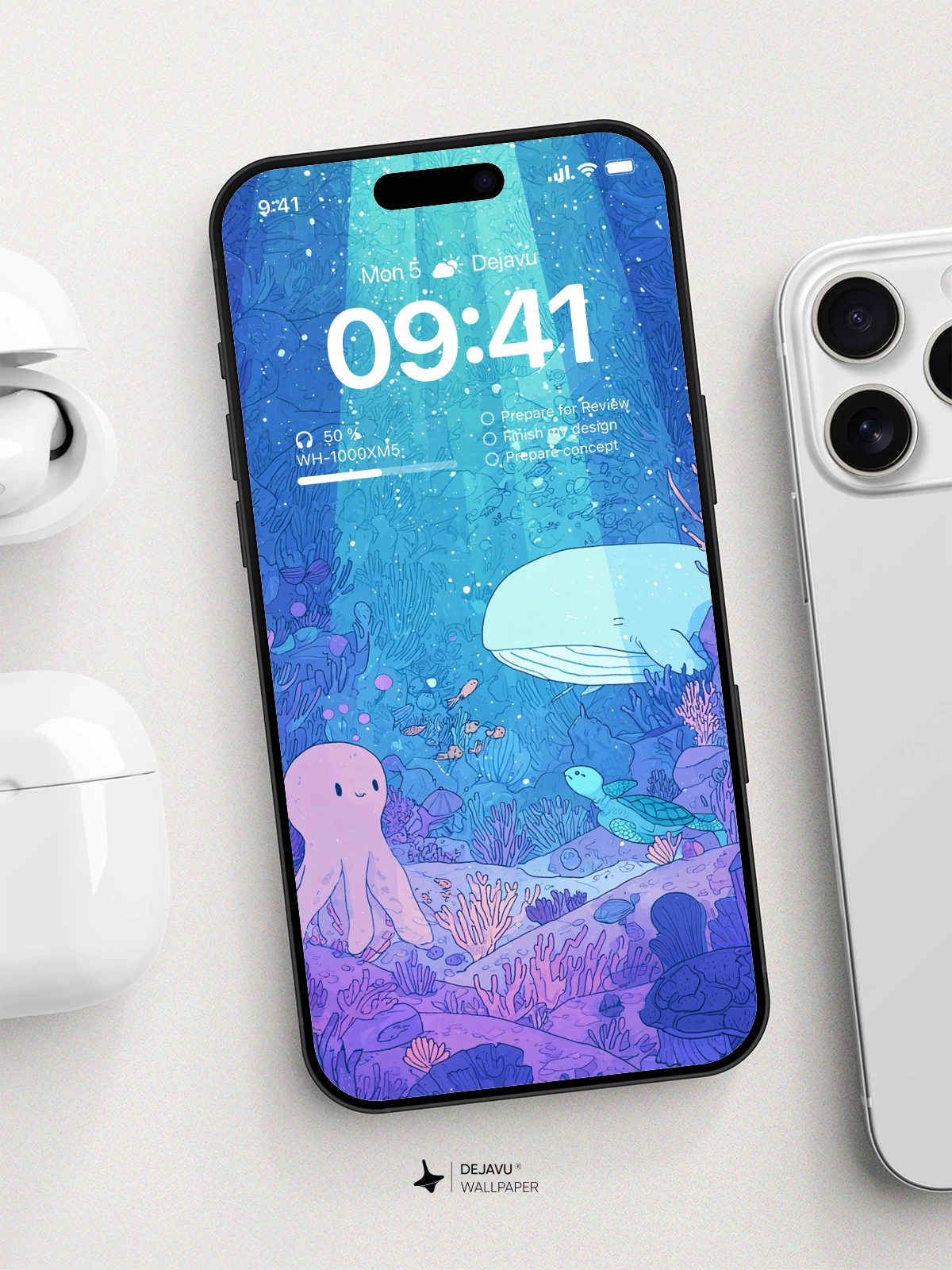 Whimsical Underwater 8K Wallpaper for Phone