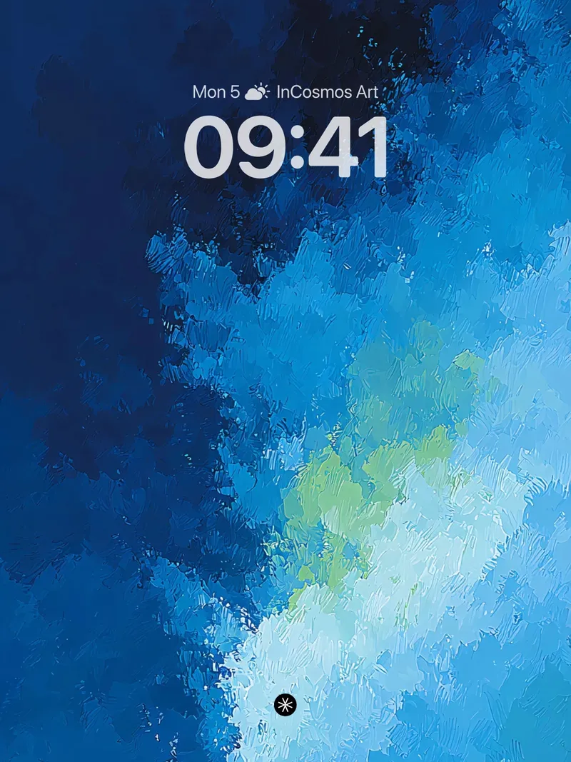 Deep Blue Gradient Abstract Wallpaper with Textured Brushstrokes