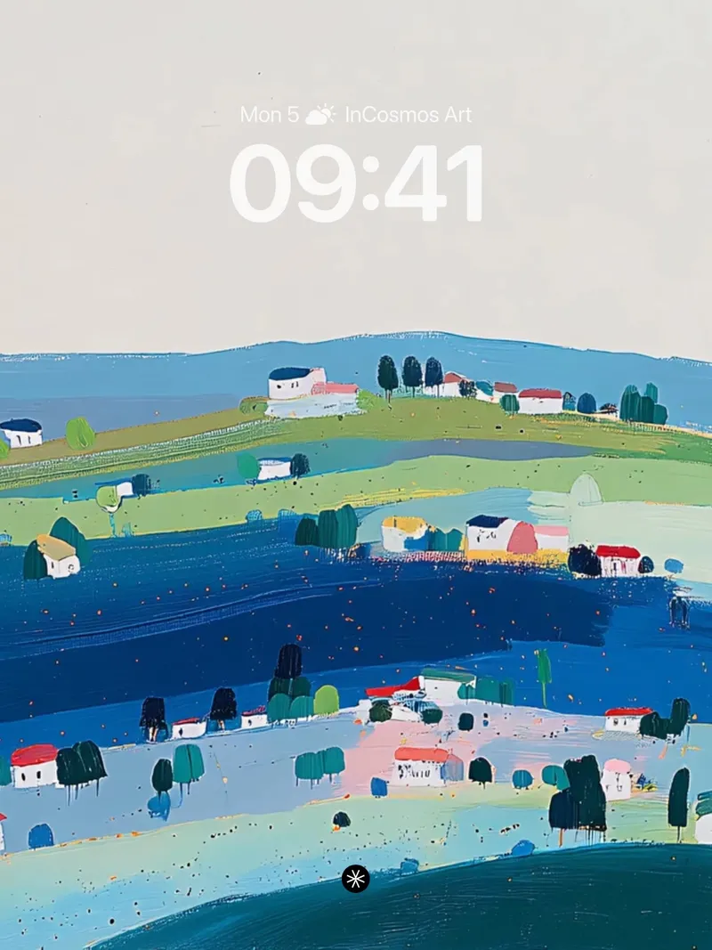 Serene Pastel Countryside Wallpaper for Dreamy Escapes