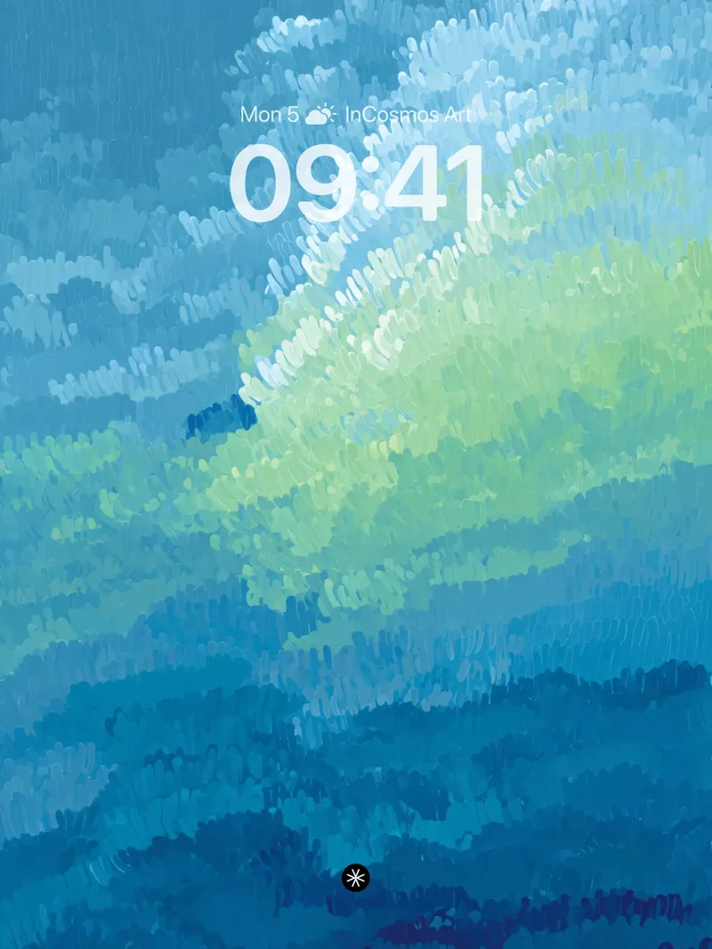 Ethereal Blue-Green Gradient Flow Wallpaper