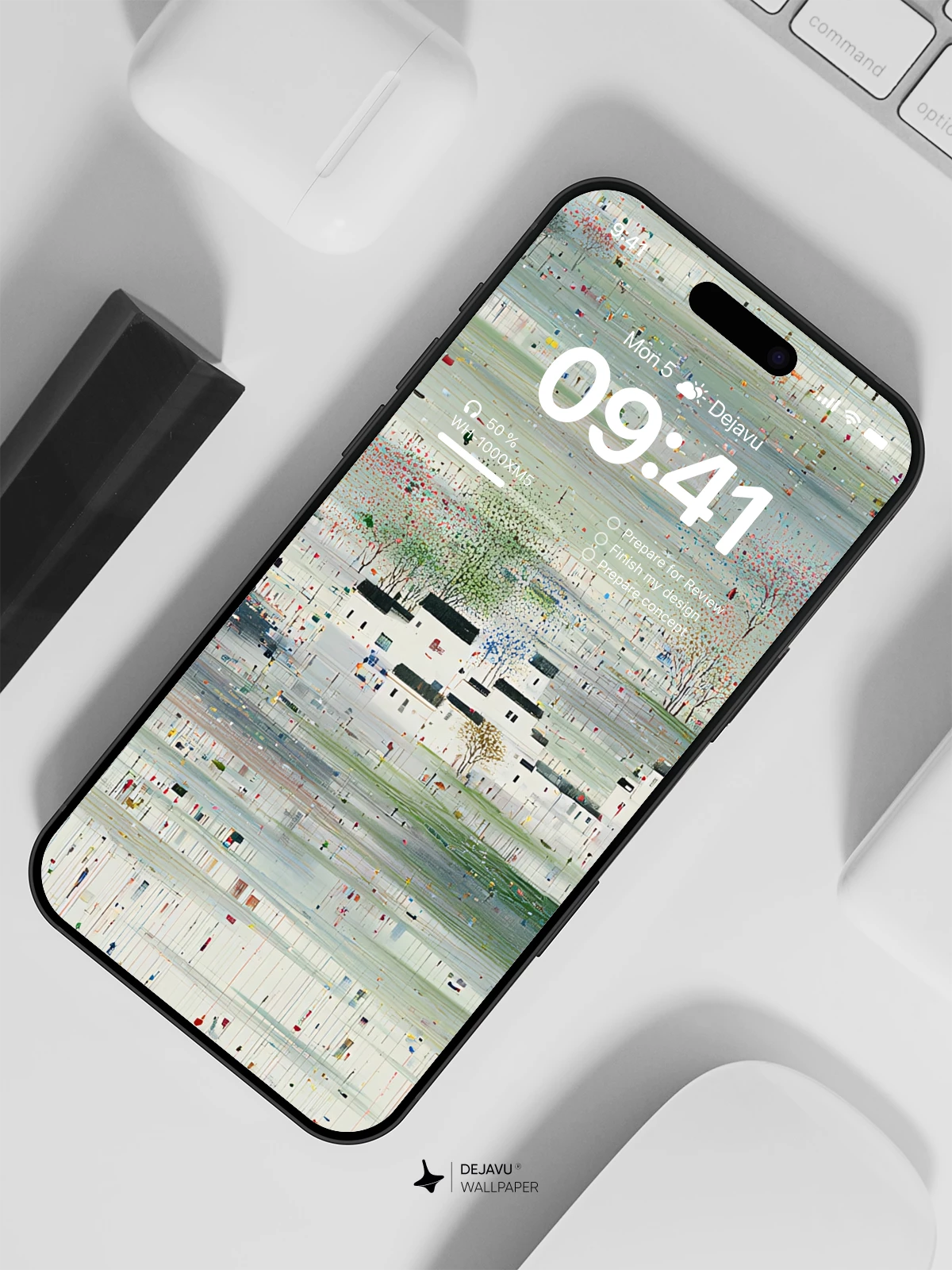 Wu Guanzhong Style 8K Wallpaper