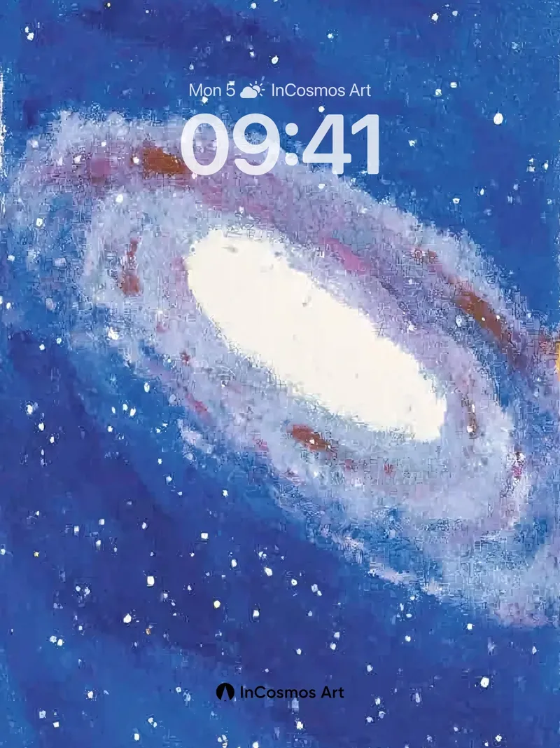 Cosmic Dust Wallpaper with Spiral Haze