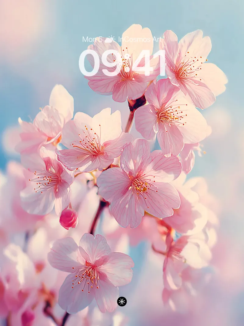 Serene Pink Petals Wallpaper in Soft Light