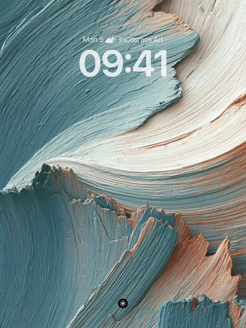 Satin Tide Wallpaper with Layered Currents