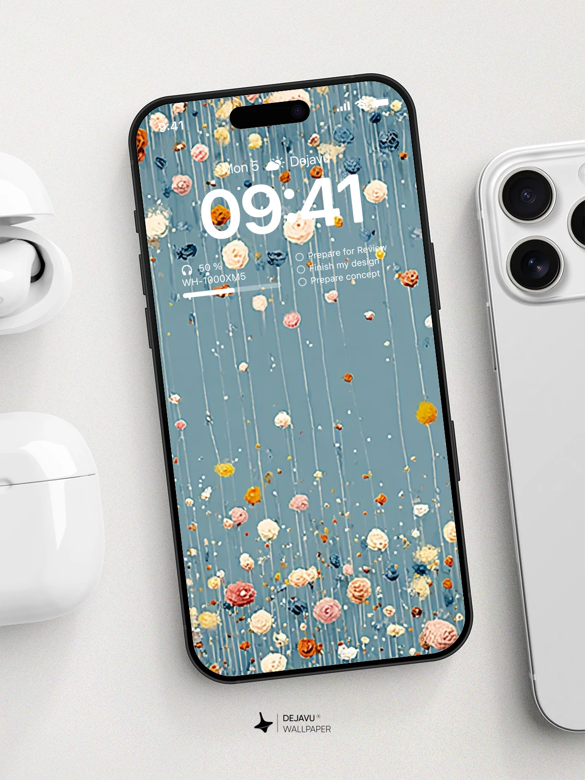 Whimsical Floral Cascade 8K Wallpaper