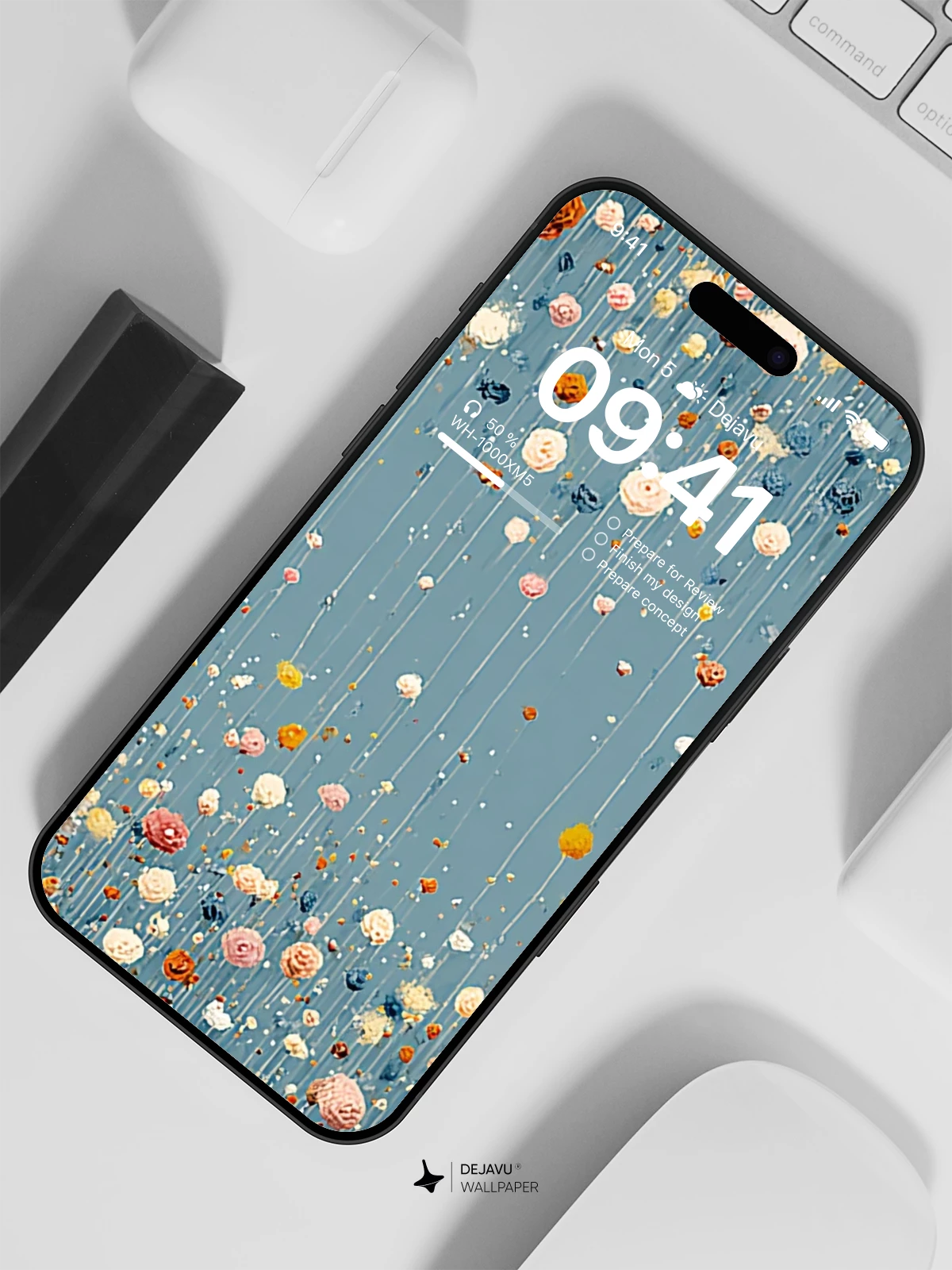 Whimsical Floral Cascade 8K Wallpaper